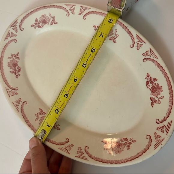 Vintage Homer Laughlin American Rose Oval Serving Platter - Rare Floral Piece - Picture 8 of 15